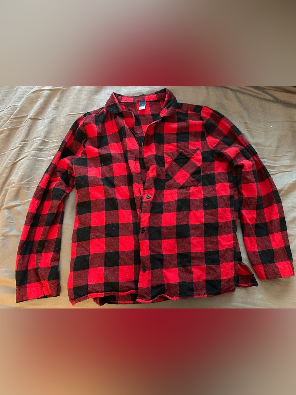 Old Navy red flannel sleep shirt